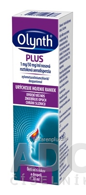 OLYNTH PLUS 1 mg/50 mg/ml aer nao (fľ.HDPE biela) 1x10 ml
