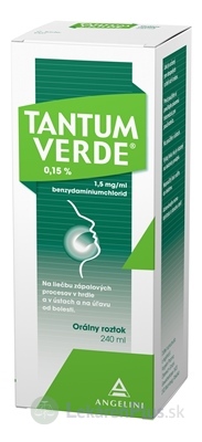 TANTUM VERDE 0,15 % sol ora (fľ.skl.) 1x240 ml