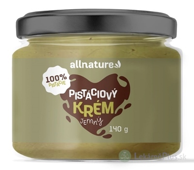 Allnature Pistáciový krém 140 g jemný 1x140 g