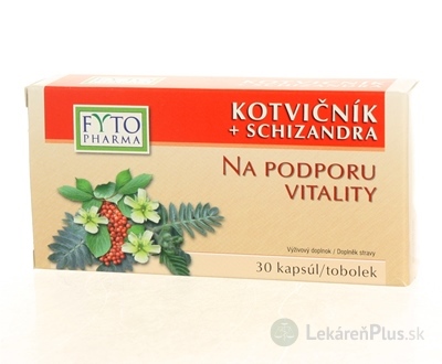 FYTO KOTVIČNÍK + SCHIZANDRA cps (na podporu vitality) 1x30 ks