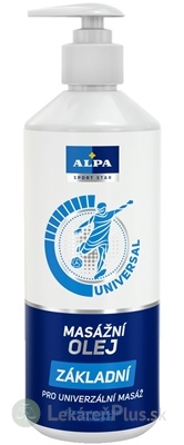 ALPA SportStar OLEJ MASÁŽNY ZÁKLADNÝ univerzal 1x500 ml