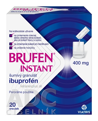 BRUFEN INSTANT 400 mg gra eff (vre.papier/PE/Al/PE) 1x20 ks