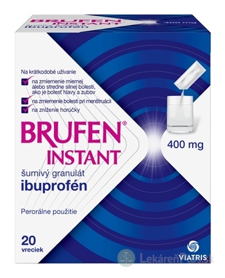 BRUFEN INSTANT 400 mg gra eff (vre.papier/PE/Al/PE) 1x20 ks