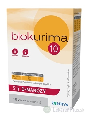 Blokurima 2 g D-MANÓZY vrecúška (40 g) 1x10 ks