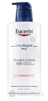 Eucerin UreaRepair PLUS Telové mlieko 5% urea parfumované, 48 h účinok 1x400 ml