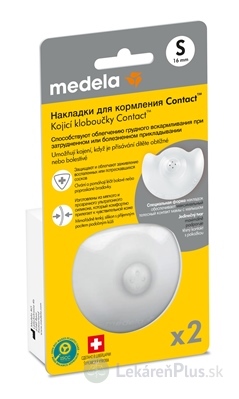 MEDELA Kontaktné dojčiace klobúčiky v krabičke veľkosť S (priemer 16 mm), (inov.2024) 1x2 ks