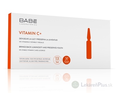 BABÉ VITAMÍN C+ ROZTOK V AMPULKÁCH 10x2 ml