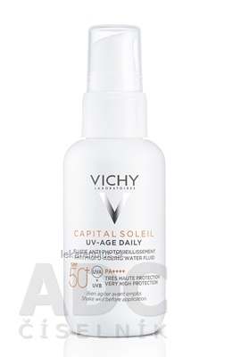 VICHY CAPITAL SOLEIL UV-AGE DAILY SPF50+ denný krém proti fotostarnutiu pleti s ochranným faktorom 1x40 ml
