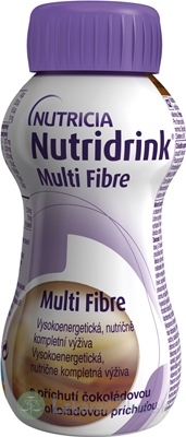 NUTRIDRINK MULTIFIBRE čokoládová príchuť (inov.verzia) 4x200 ml