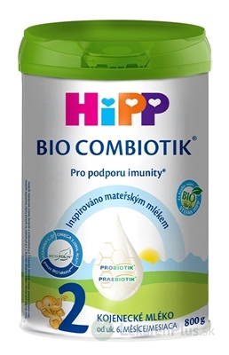 HiPP 2 BIO COMBIOTIK následná mliečna dojčenská výživa (od ukonč. 6. mesiaca) 1x800 g