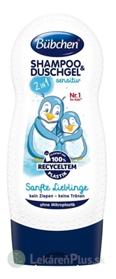 BUBCHEN KIDS SHP+SPRCH. GÉL 2v1 JEMNÝ MILÁČIK (inov.2021), sensitive, 1x230 ml