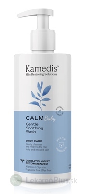 Kamedis CALM Baby Gentle Soothing Wash jemný upokojujúci umývací gél 1x400 ml