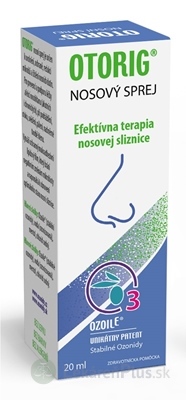 OTORIG nosový sprej, OzoilE 1x20 ml