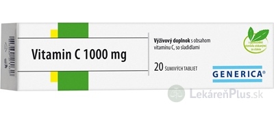 GENERICA Vitamin C 1000 mg tbl eff 1x20 ks