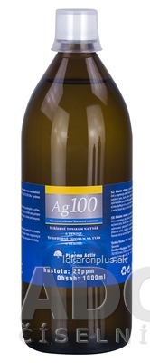 Pharma Activ Koloidné striebro Ag100 hustota 25ppm, 1x1000 ml