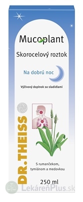 Mucoplant Skorocelový roztok Na dobrú noc 1x250 ml