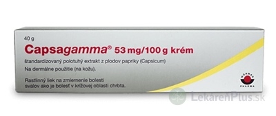 Capsagamma 53 mg/100 g krém crm (tuba Al) 1x40 g