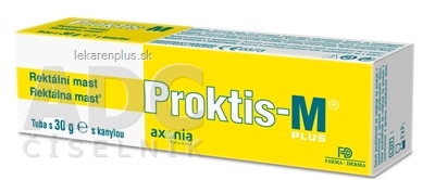 PROKTIS-M PLUS rektálna masť na hojenie rán s obsahom kyseliny hyalurónovej 1x30 g
