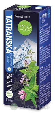 FYTO Tatranská priedušková zmes SIRUP bylinný 1x100 ml