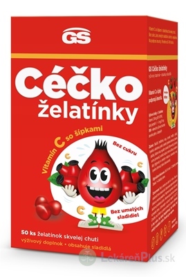 GS CÉČKO želatínky vitamín C so šípkami 1x50 ks