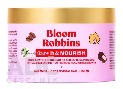 Bloom Robbins Growth & NOURISH HAIR MASK maska na rast vlasov s kofeínom 1x250 ml