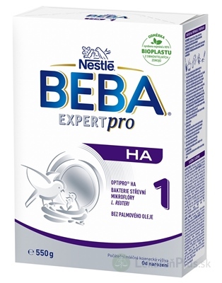 BEBA EXPERT pro HA 1 počiatočná mliečna výživa (od narodenia) 1x550 g