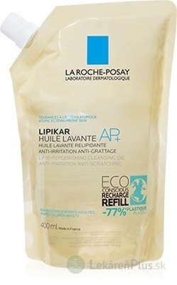 LA ROCHE-POSAY LIPIKAR HUILE LAVANTE AP+ kúpeľový a sprchovací olej, náhradná náplň 1x400 ml