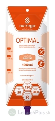 Nutrego OPTIMAL s príchuťou neutral tekutá výživa 6x1000 ml
