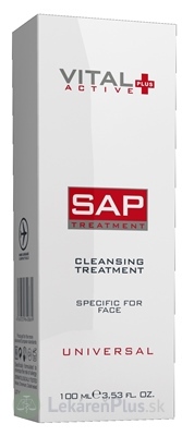 VITAL PLUS ACTIVE SAP (hydratačný čistiaci prípravok na tvár) 1x100 ml
