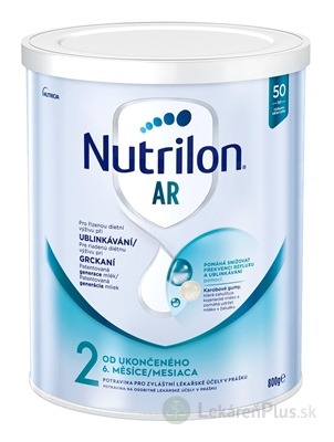 Nutrilon 2 AR mliečna výživa v prášku (od ukonč. 6. mesiaca) (inov. 2019) 1x800 g