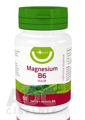 VULM Magnesium B6 tbl flm (horčík + vitamín B6) 1x60 ks