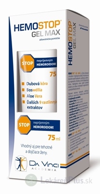 HemoStop Gél Max stop hemoroidom 1x75 ml