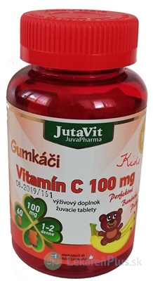 JutaVit Gumkáči Vitamín C 100 mg Kids tbl (gumené medvedíky) 1x60 ks