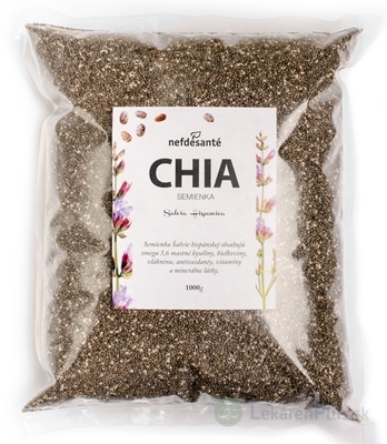 nefdesanté CHIA semienka semená Šalvie (Salvia Hispanica) 1x1000 g