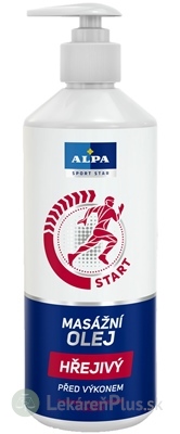 ALPA SportStar OLEJ MASÁŽNY HREJIVÝ štart - pred výkonom 1x500 ml