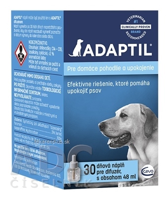 ADAPTIL náplň pre difuzér na upokojenie psov 1x48 ml