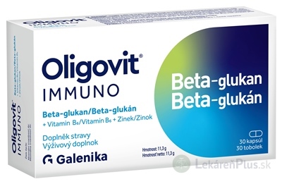 Oligovit IMMUNO Beta-glukán cps 1x30 ks