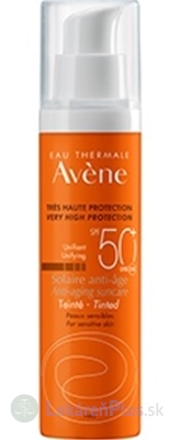 AVENE SOLAIRE ANTI-AGE TEINTE SPF50+ slnečný anti-age, tónovací, citlivá pleť 1x50 ml