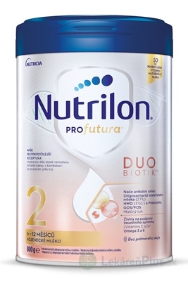 Nutrilon 2 Profutura DUOBIOTIK následná dojčenská výživa (6-12 mesiacov) 1x800 g