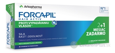 FORCAPIL HAIR ACTIV tbl 60+30 (2+1 mesiac zadarmo) (inov. 2022) 1x90 ks