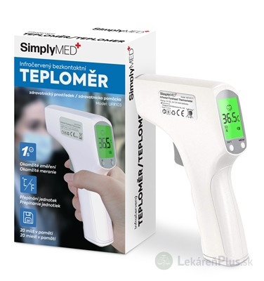 SimplyMED Infračervený bezkontaktný TEPLOMER model UFR103 1x1 ks