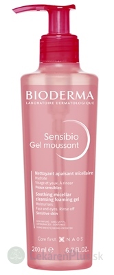 BIODERMA Sensibio Gel moussant jemný čistiaci a odličovací gél 1x200 ml