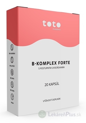 TOTO B-KOMPLEX FORTE cps s postupným uvoľňovaním 1x20 ks