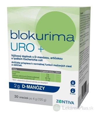Blokurima URO+ 2g D-manózy vrecká 1x30 ks