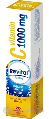 Revital vitamín C 1000 mg šumivý tbl eff s príchuťou citrón 1x20 ks