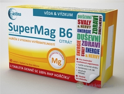 Astina SuperMag B6 CITRÁT tbl 1x60 ks