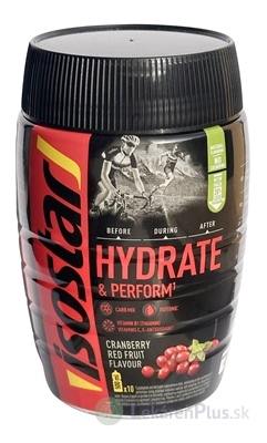 Isostar HYDRATE & PERFORM Brusnica izotonický nápoj v prášku s brusnicovou príchuťou 1x400 g