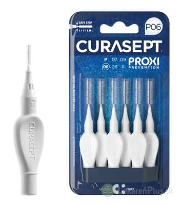 CURASEPT PROXI PREVENTION P06 Biele medzizubné kefky 1x6 ks