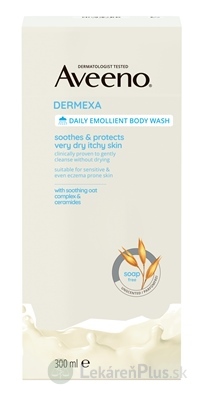 Aveeno DERMEXA Daily emollient body wash emolienčný sprchovací gél 1x300 ml