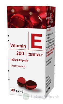 VITAMIN E 200-ZENTIVA cps mol 200 mg (fľ.skl.) 1x30 ks